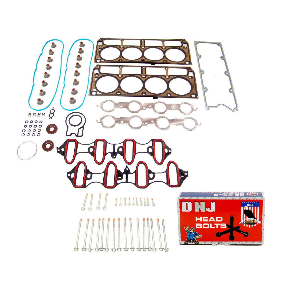 Cylinder Head Gasket set with Head Bolt Kit 2004 Cadillac,Chevrolet,GMC,Hummer 6.0L
