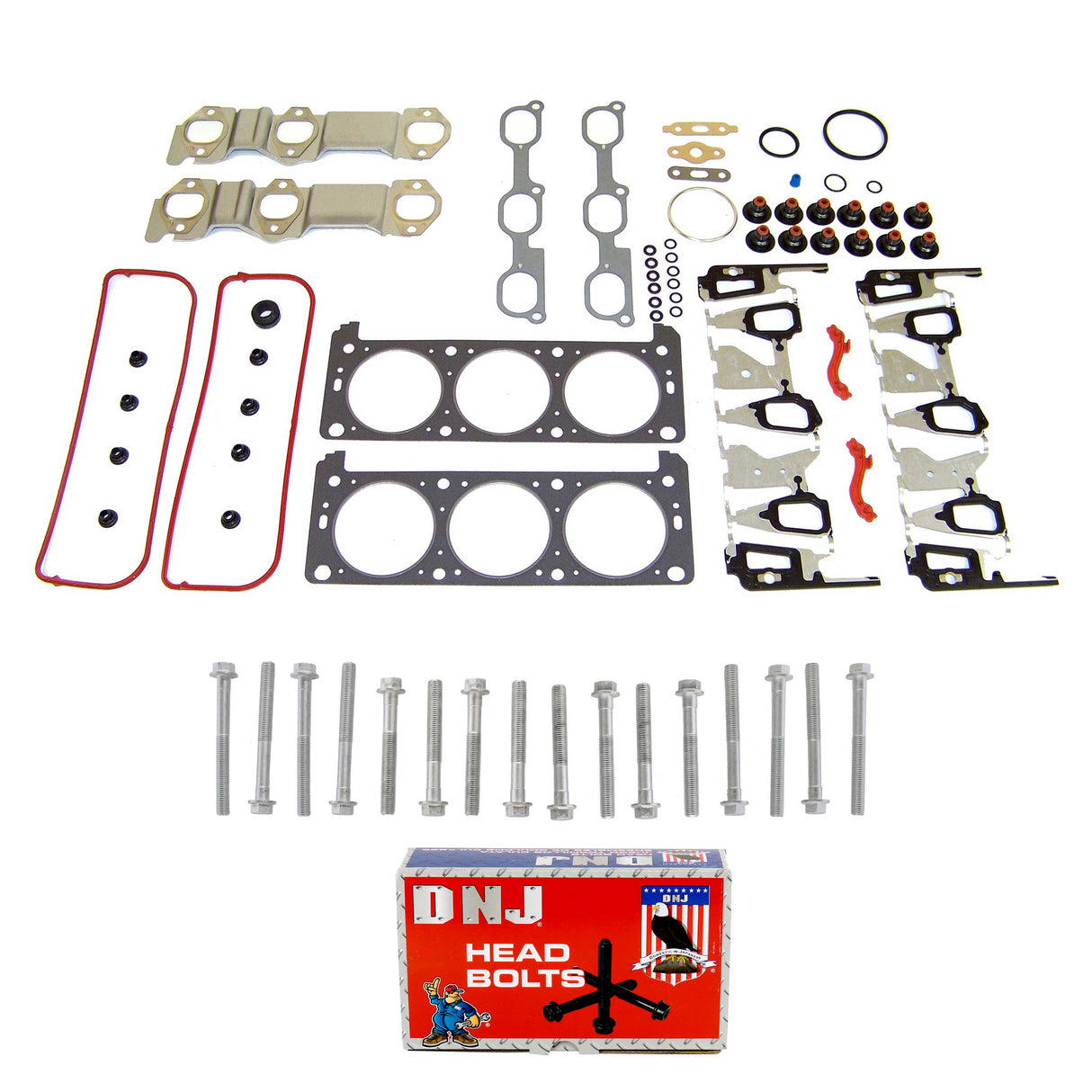 Cylinder Head Gasket set with Head Bolt Kit 2005-2006 Buick,Chevrolet,Pontiac 3.5L