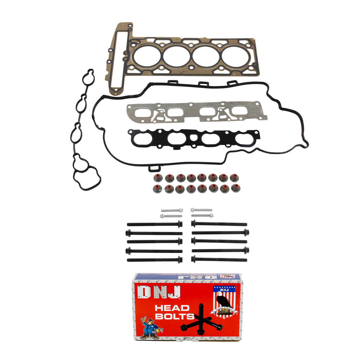 Cylinder Head Gasket set with Head Bolt Kit 2007-2010 Chevrolet,Pontiac,Saturn 2.0L
