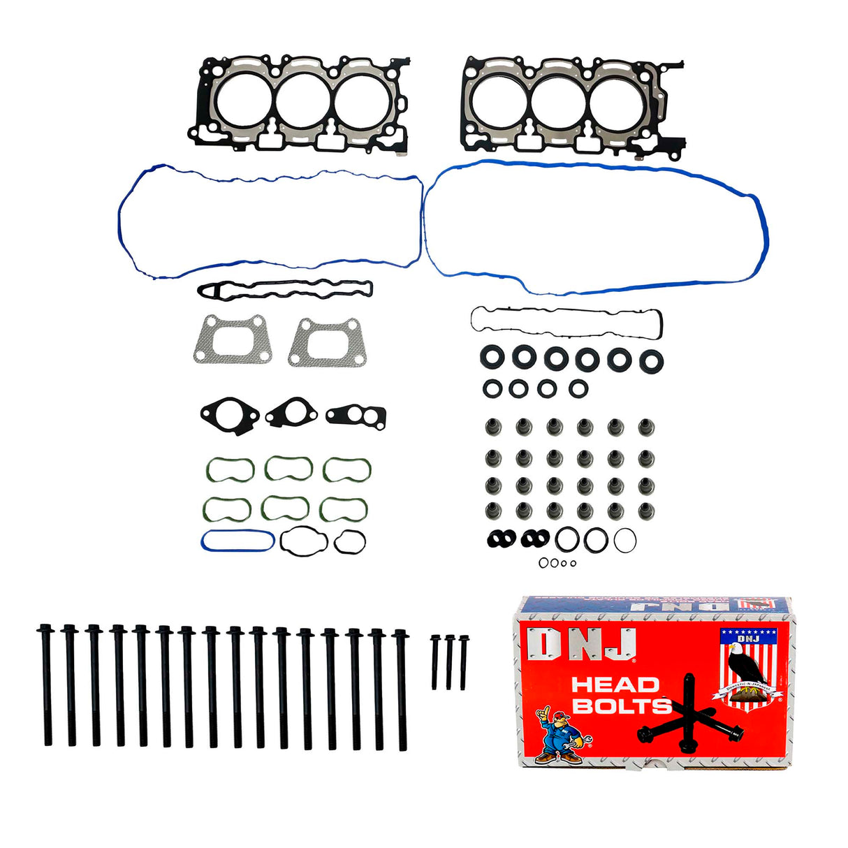 Cylinder Head Set with Head Bolt Kit 2016-2022 GM 3.6L