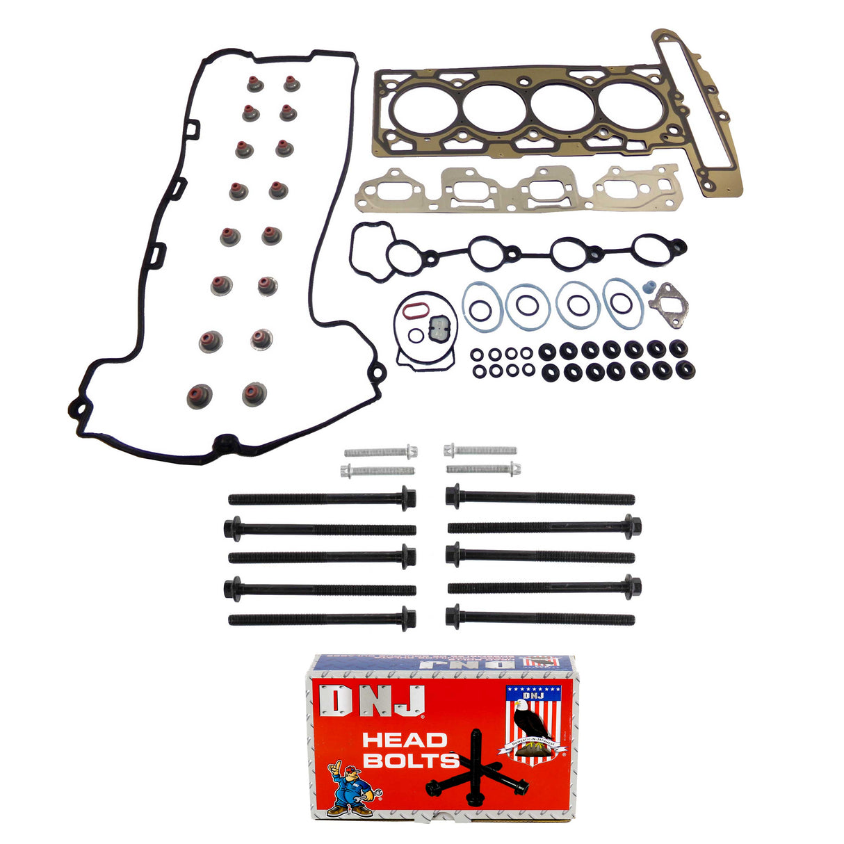 Cylinder Head Gasket set with Head Bolt Kit 2006-2010 Chevrolet,Pontiac,Saturn 2.4L