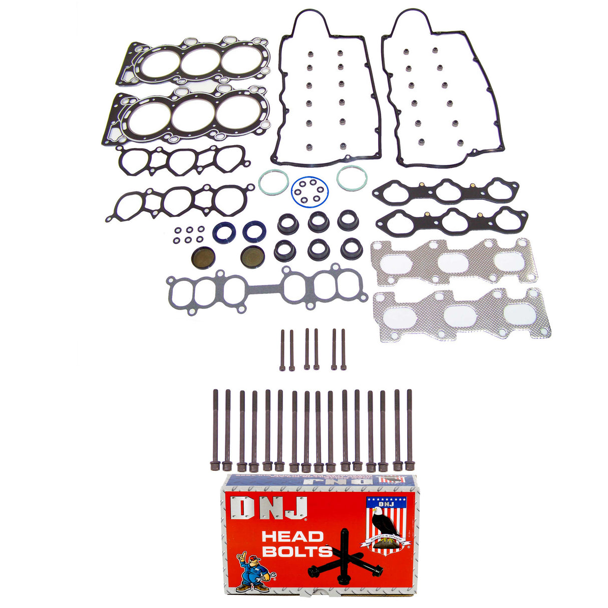 Cylinder Head Gasket set with Head Bolt Kit 1996-1997 Acura,Honda,Isuzu 3.2L