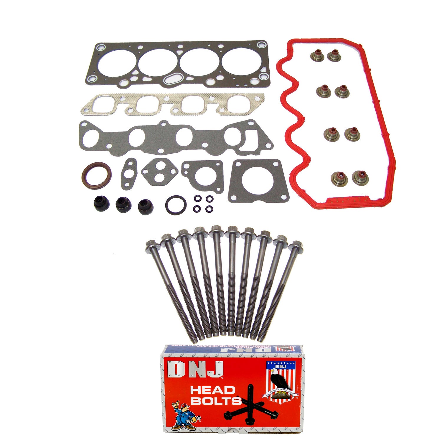 Cylinder Head Gasket set with Head Bolt Kit 1992-1996 Ford,Mercury 1.9L