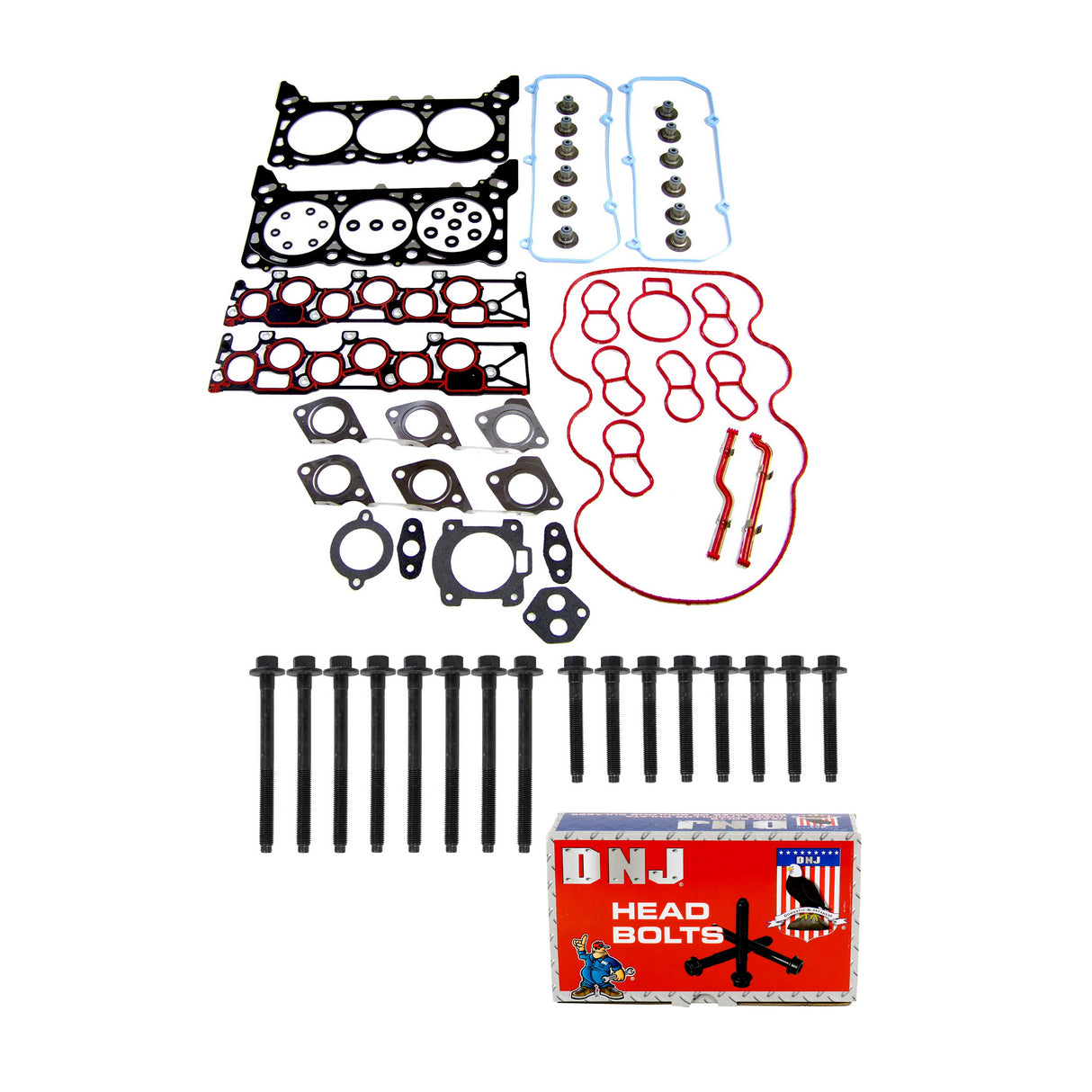Cylinder Head Gasket set with Head Bolt Kit 2001-2004 Ford 4.2L