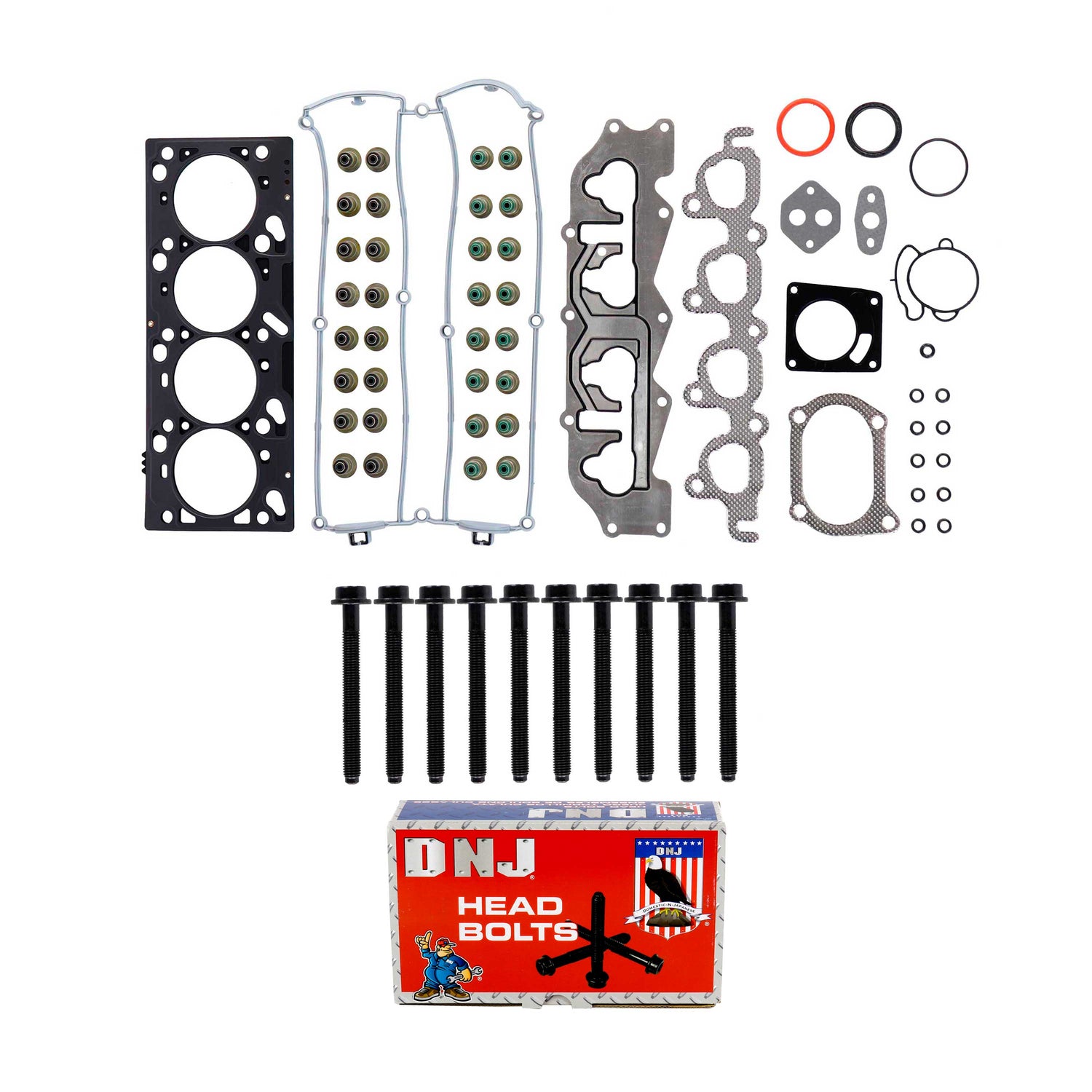 Cylinder Head Gasket set with Head Bolt Kit 1995-1997 Ford,Mercury 2.0L