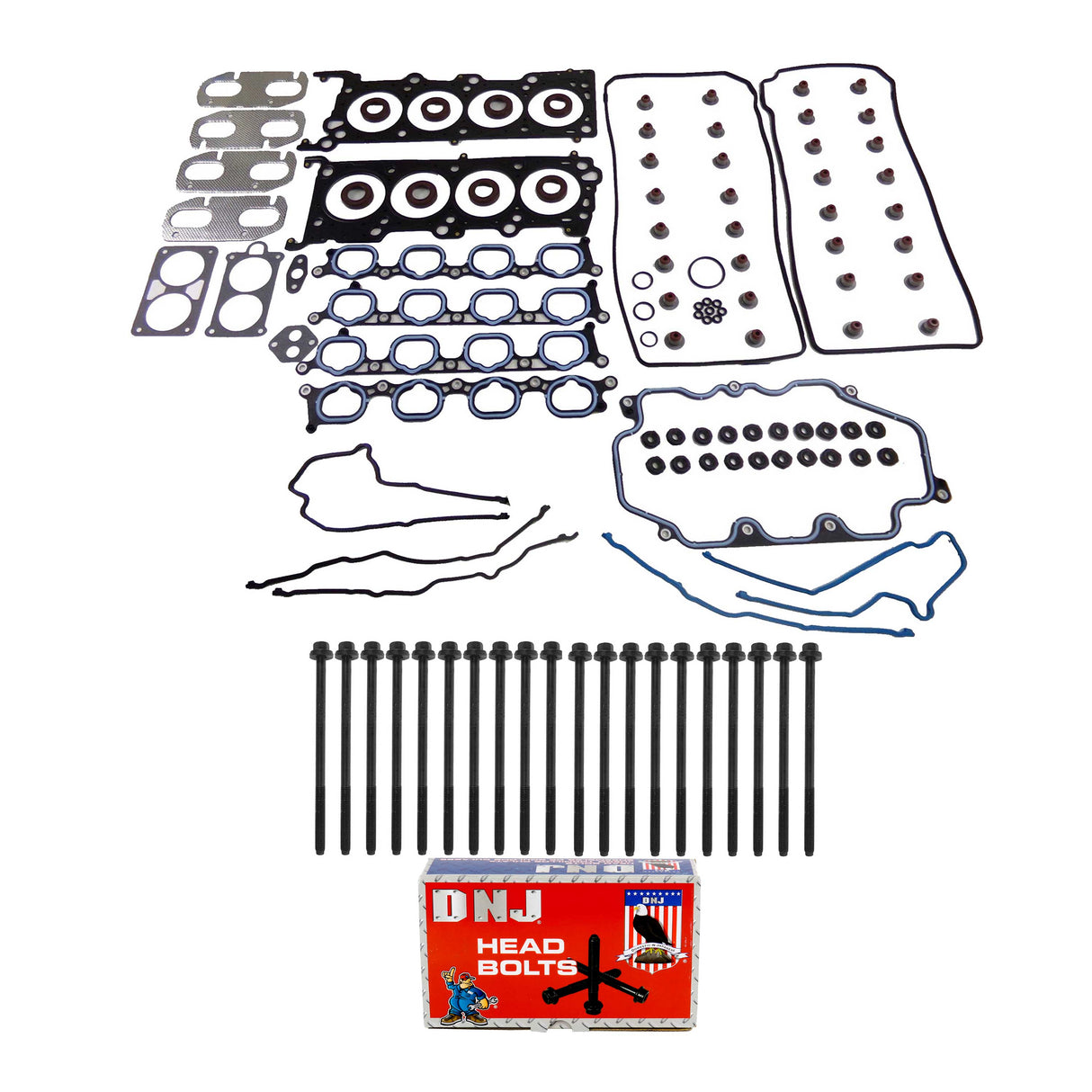 Cylinder Head Gasket set with Head Bolt Kit 1996-2007 Ford,Mercury,Panoz,Qvale 4.6L