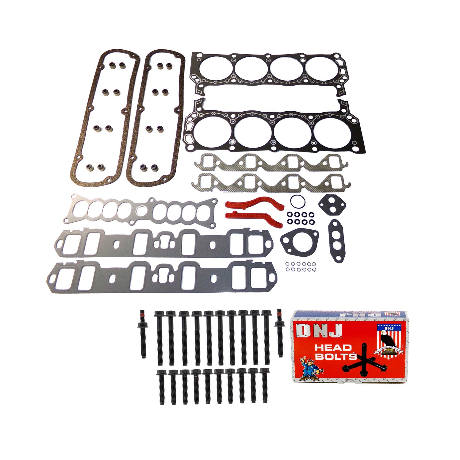 Cylinder Head Gasket set with Head Bolt Kit 1992-1995 Ford,Lincoln,Mercury 5.0L