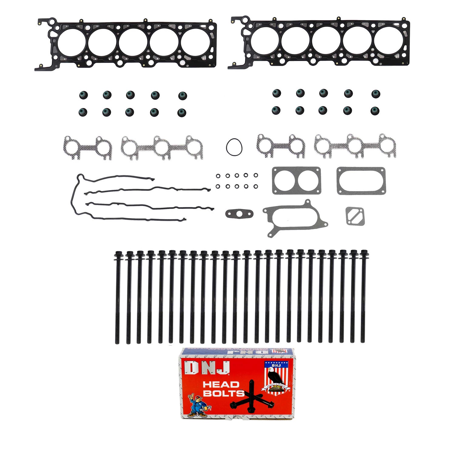 Cylinder Head Gasket set with Head Bolt Kit 1997-2002 Ford 6.8L