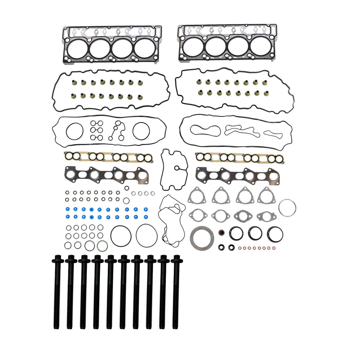 Cylinder Head Gasket set with Head Bolt Kit 2008-2010 Ford Super Duty 6.4L V8