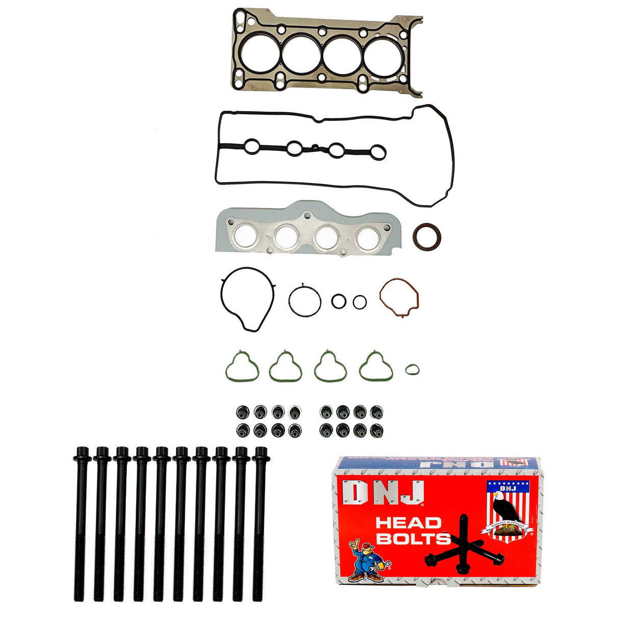 Cylinder Head Gasket set with Head Bolt Kit 2011-2014 Mazda 1.5L