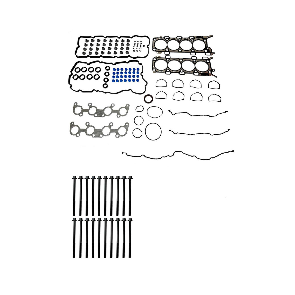 Cylinder Head Set with Head Bolt Kit 2015-2017 Ford 5.0L