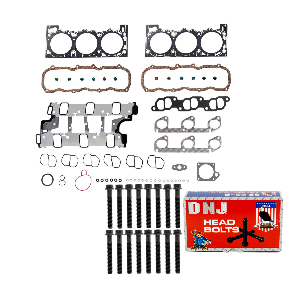 Cylinder Head Gasket set with Head Bolt Kit 1997-2000 Ford,Mazda 4.0L
