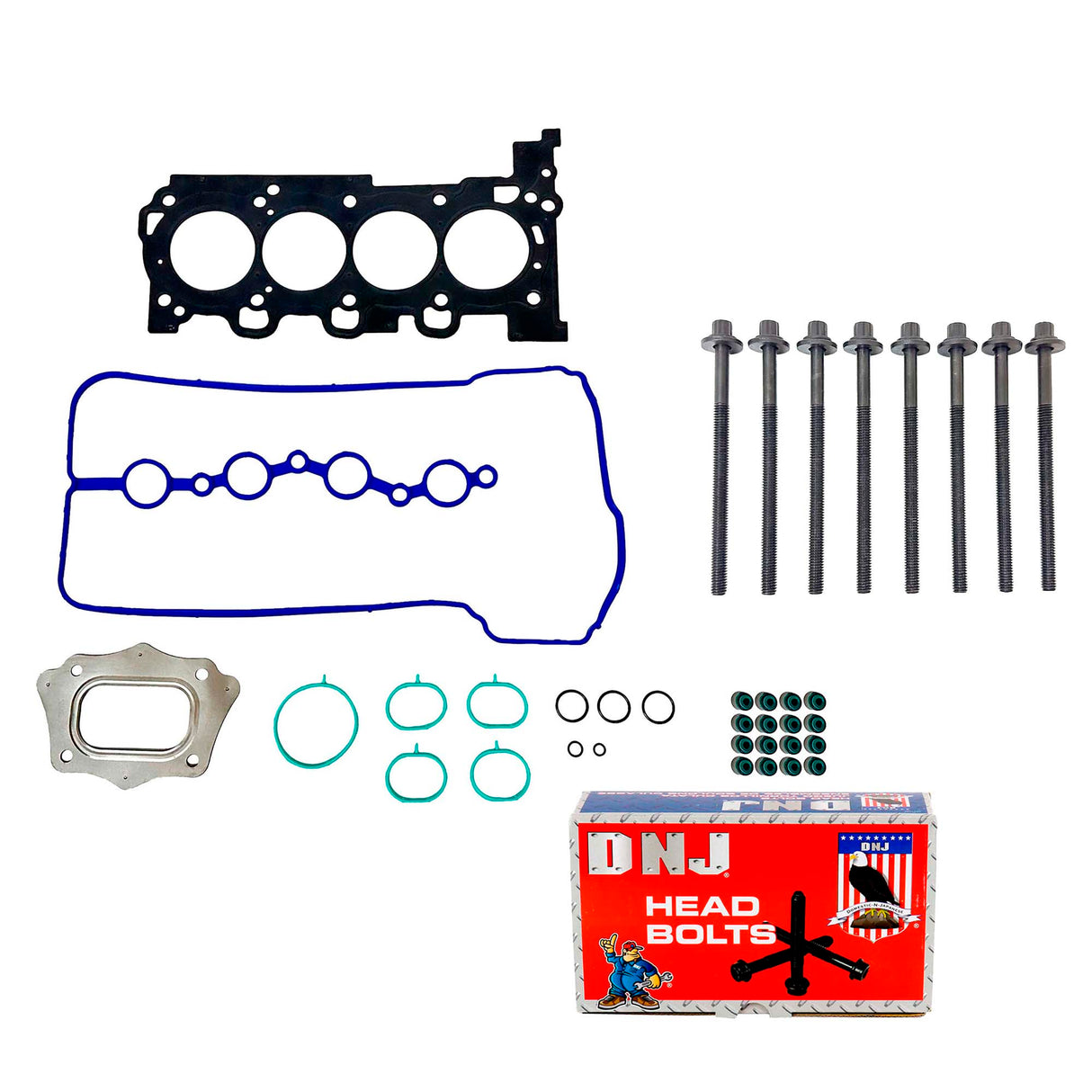 Cylinder Head Set with Head Bolt Kit 2017-2020 Hyundai 1.4L
