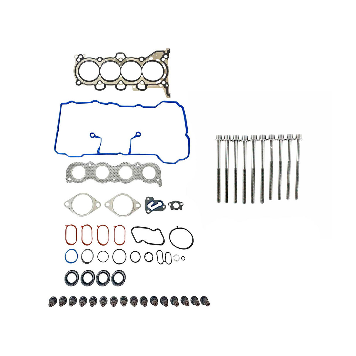 Cylinder Head Set with Head Bolt Kit 2016-2018 Hyundai 2.0L