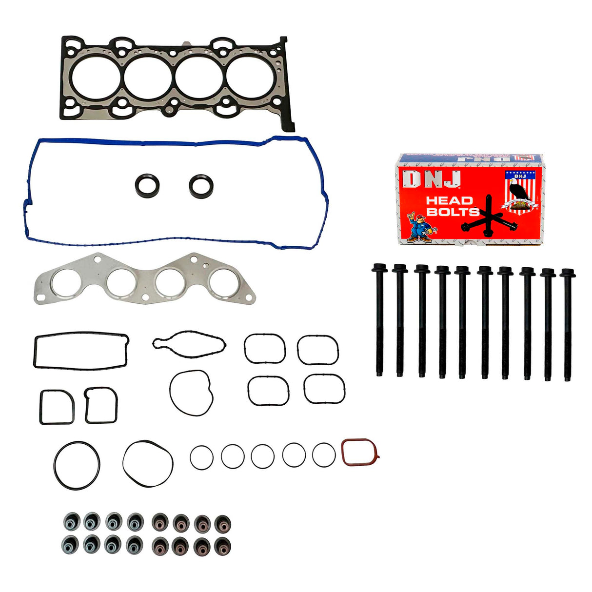 Cylinder Head Set with Head Bolt Kit 2018-2022 Ford 2.0L