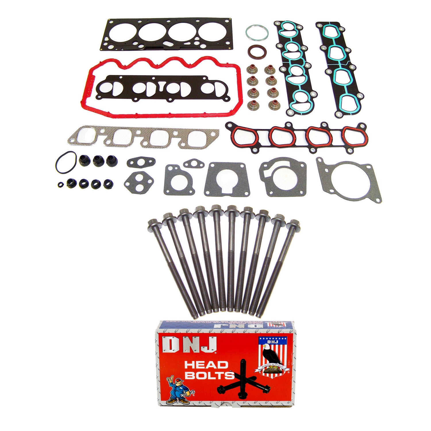 Cylinder Head Gasket set with Head Bolt Kit 2000-2004 Ford 2.0L