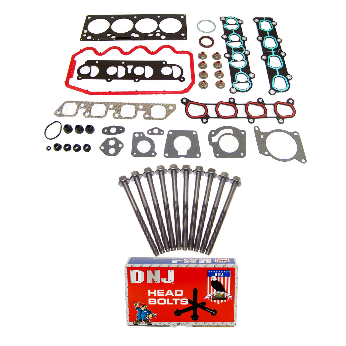 Cylinder Head Gasket set with Head Bolt Kit 2000-2004 Ford 2.0L