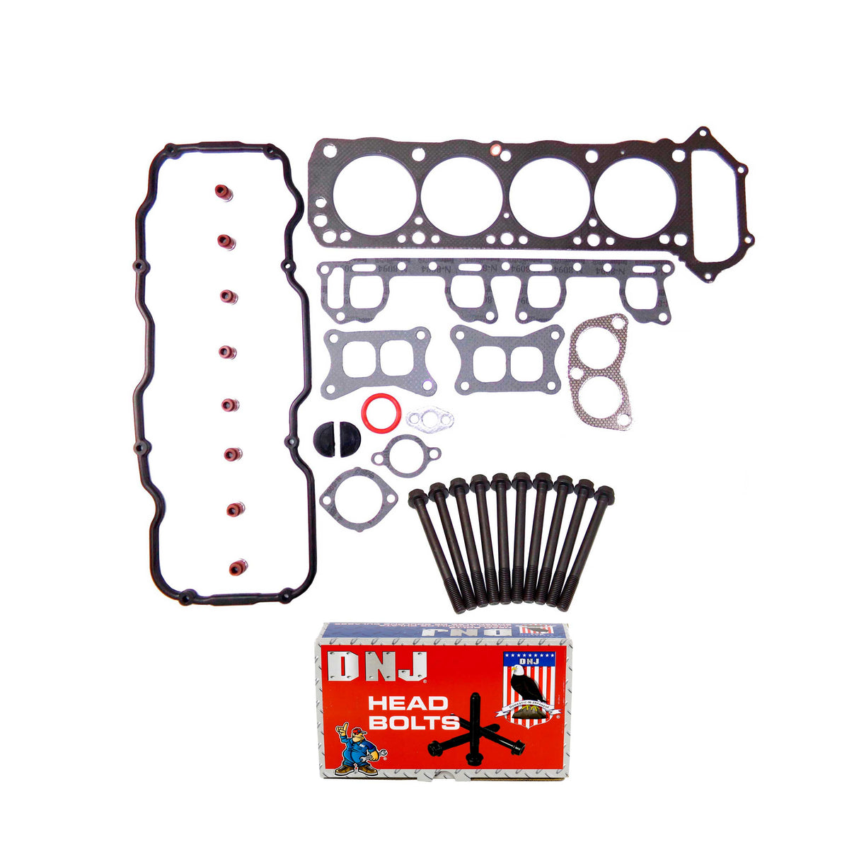 Cylinder Head Gasket set with Head Bolt Kit 1987-1989 Nissan 2.4L
