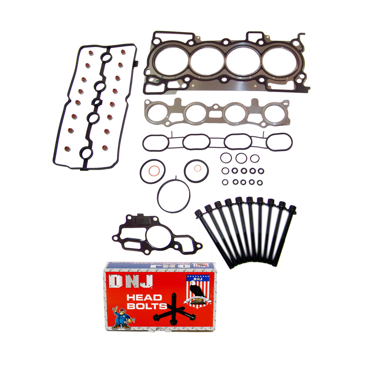 Cylinder Head Gasket set with Head Bolt Kit 2007-2012 Nissan 1.8L-2.0L