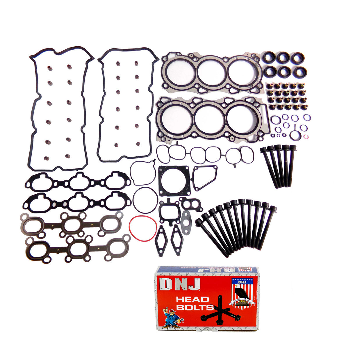 Cylinder Head Gasket set with Head Bolt Kit 2000-2001 INFINITI,Nissan 3.0L
