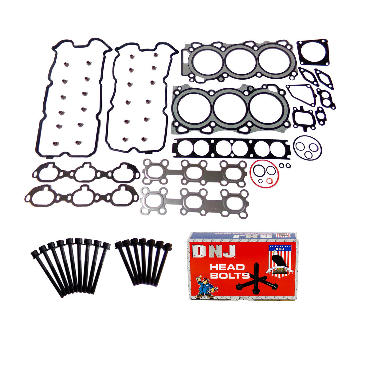 Cylinder Head Gasket set with Head Bolt Kit 2001-2004 INFINITI,Nissan 3.5L