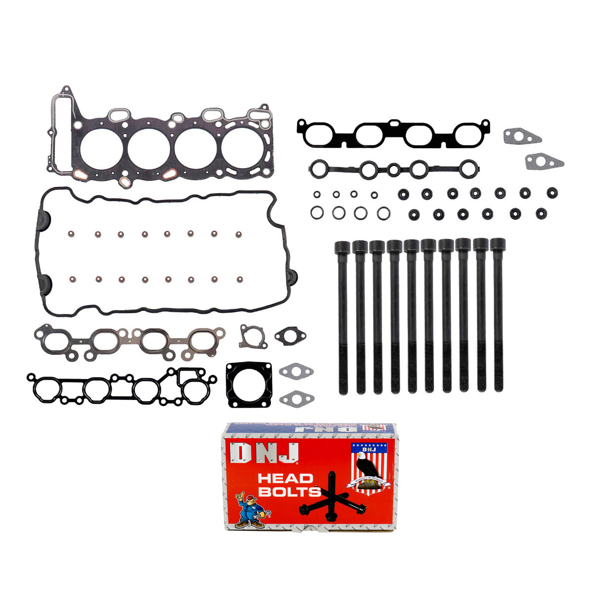 Cylinder Head Gasket set with Head Bolt Kit 2000-2002 INFINITI,Nissan 2.0L