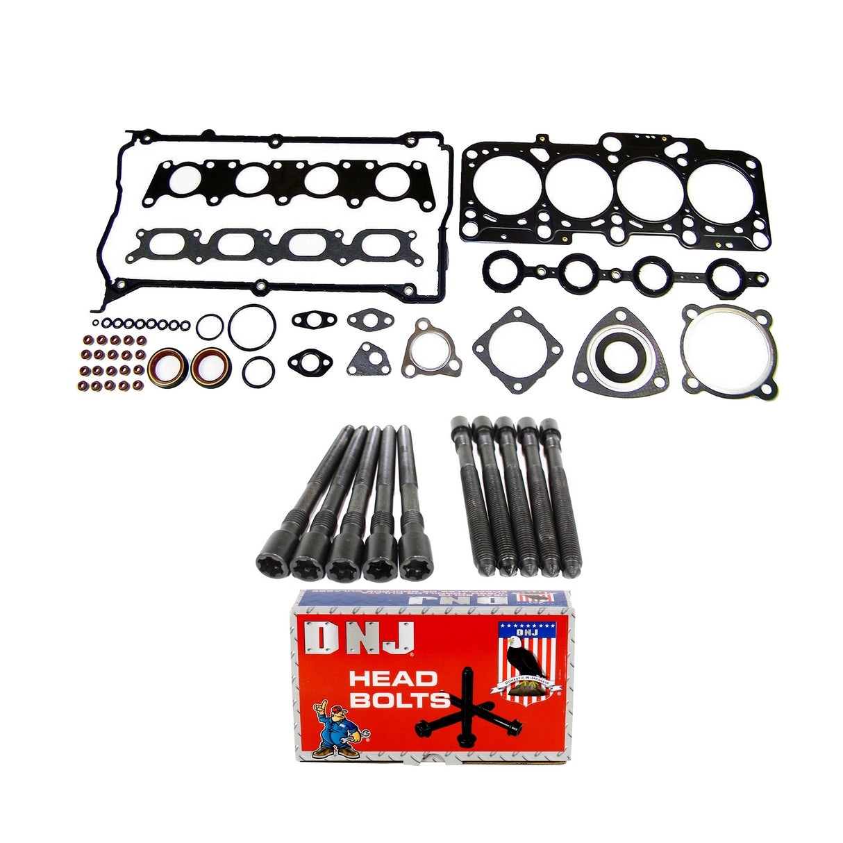 Cylinder Head Gasket set with Head Bolt Kit 1997-2006 Audi,Volkswagen 1.8L