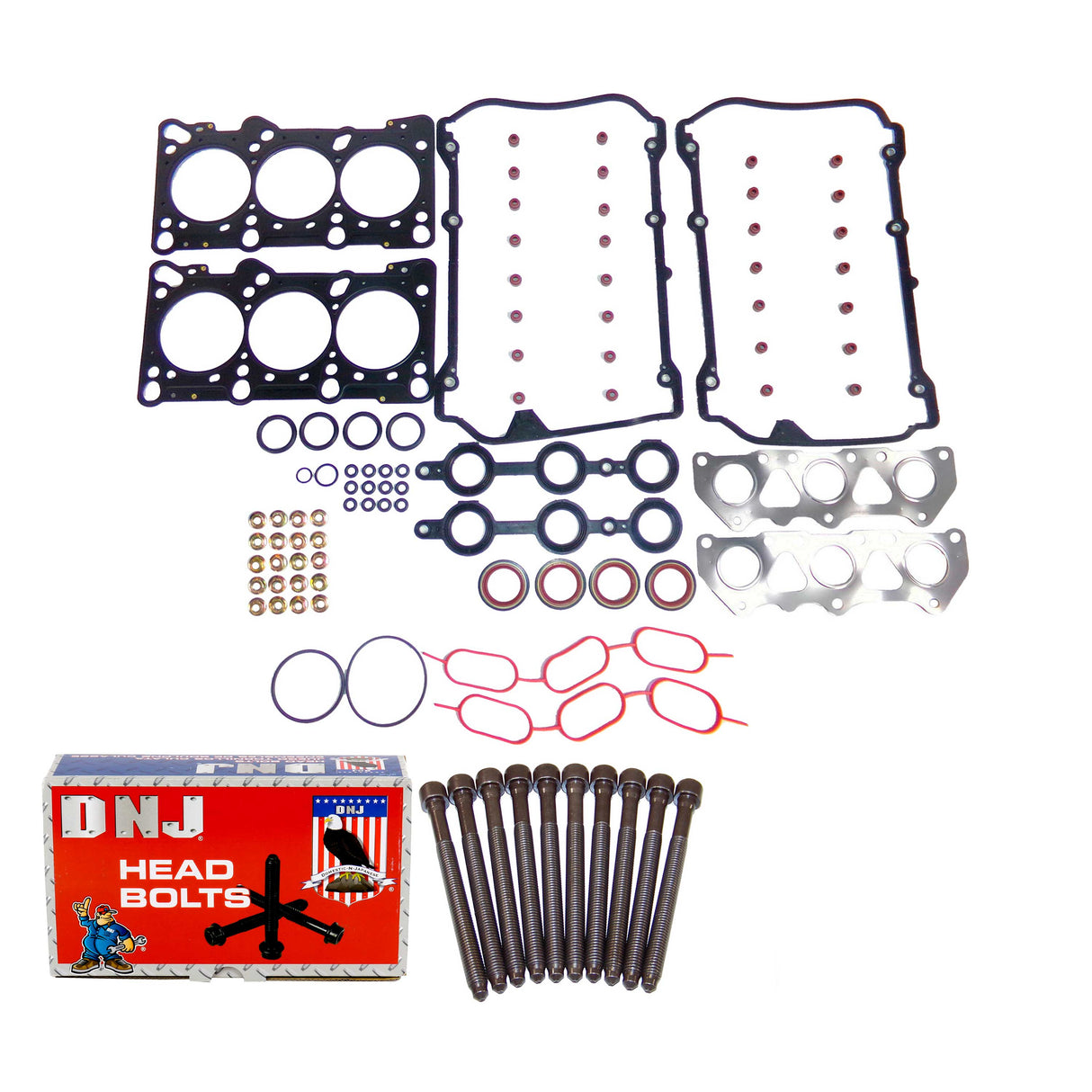 Cylinder Head Gasket set with Head Bolt Kit 1998-2005 Audi,Volkswagen 2.8L