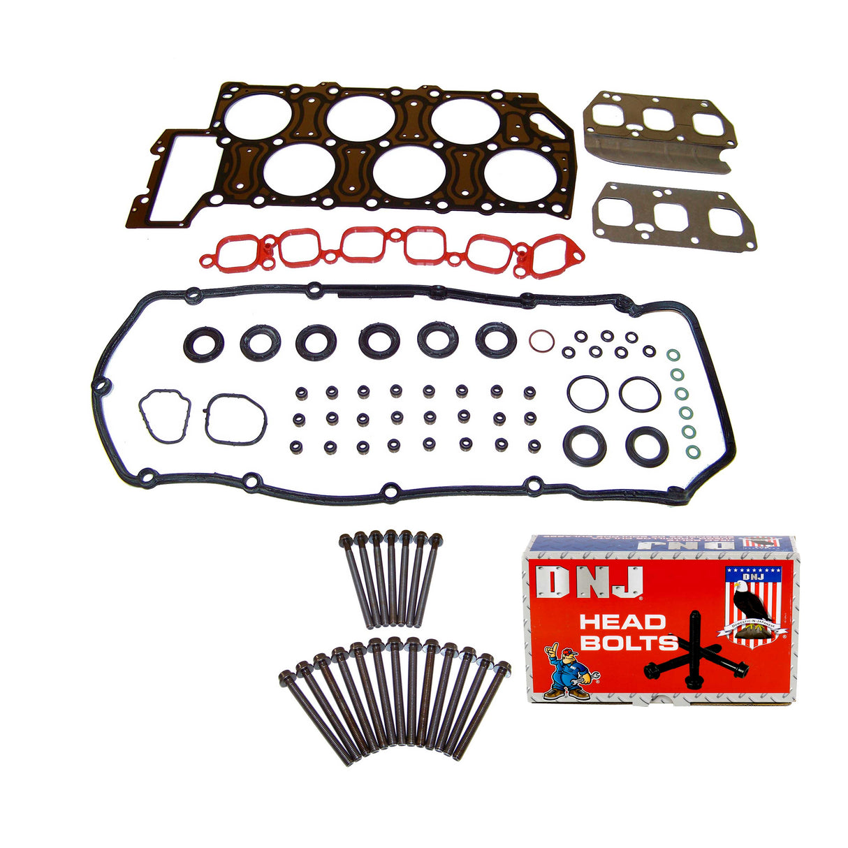 Cylinder Head Gasket set with Head Bolt Kit 2004-2009 Audi,Volkswagen 3.2L