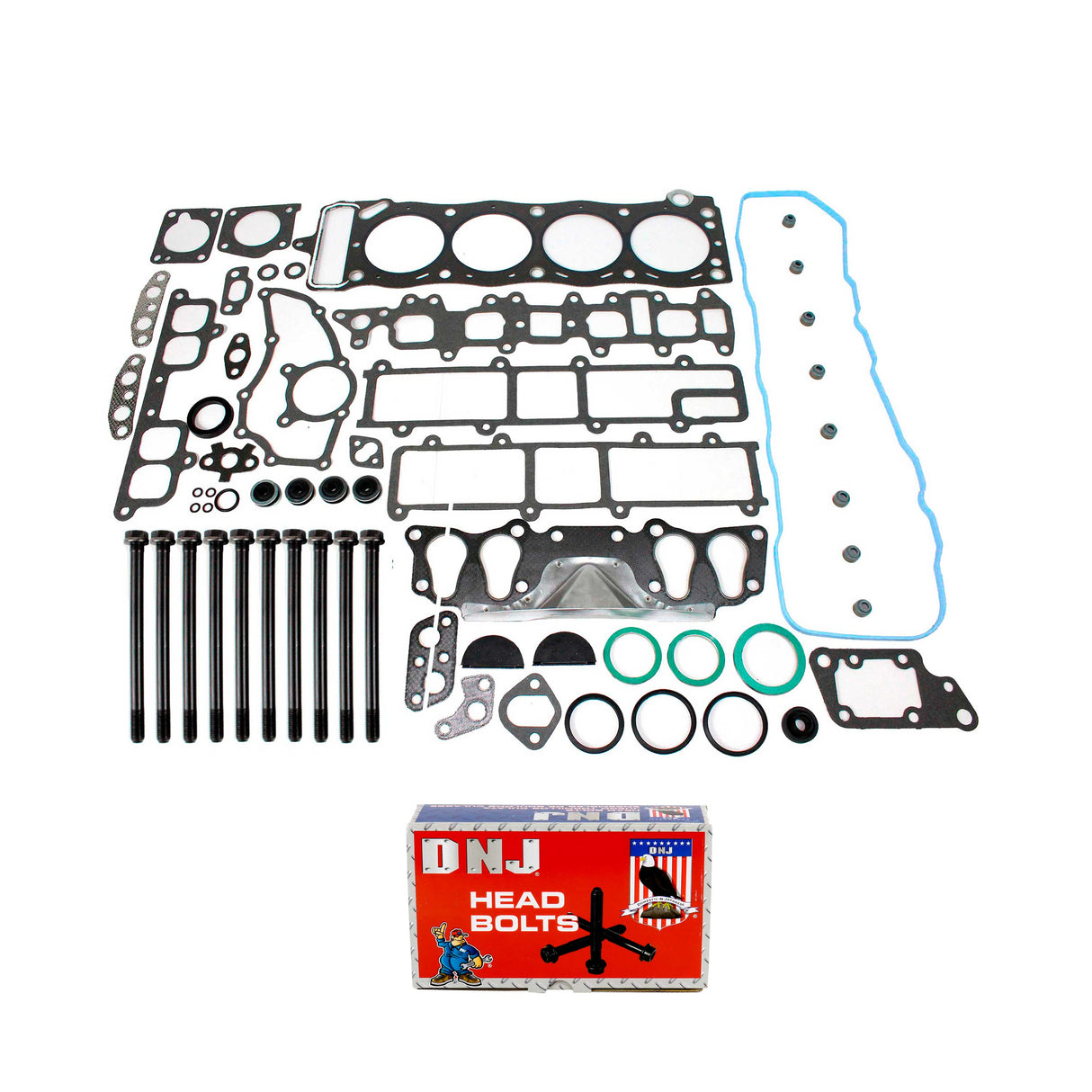 Cylinder Head Gasket set with Head Bolt Kit 1985-1995 Toyota 2.4L