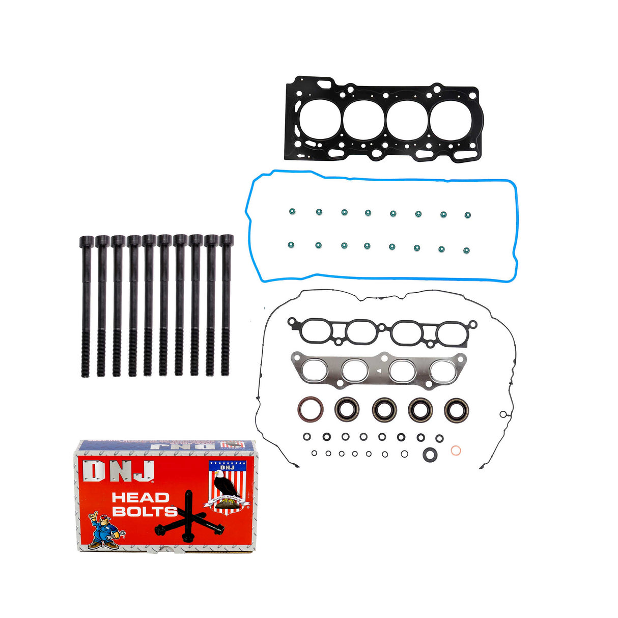 Cylinder Head Gasket set with Head Bolt Kit 2000-2006 Pontiac,Toyota 1.8L