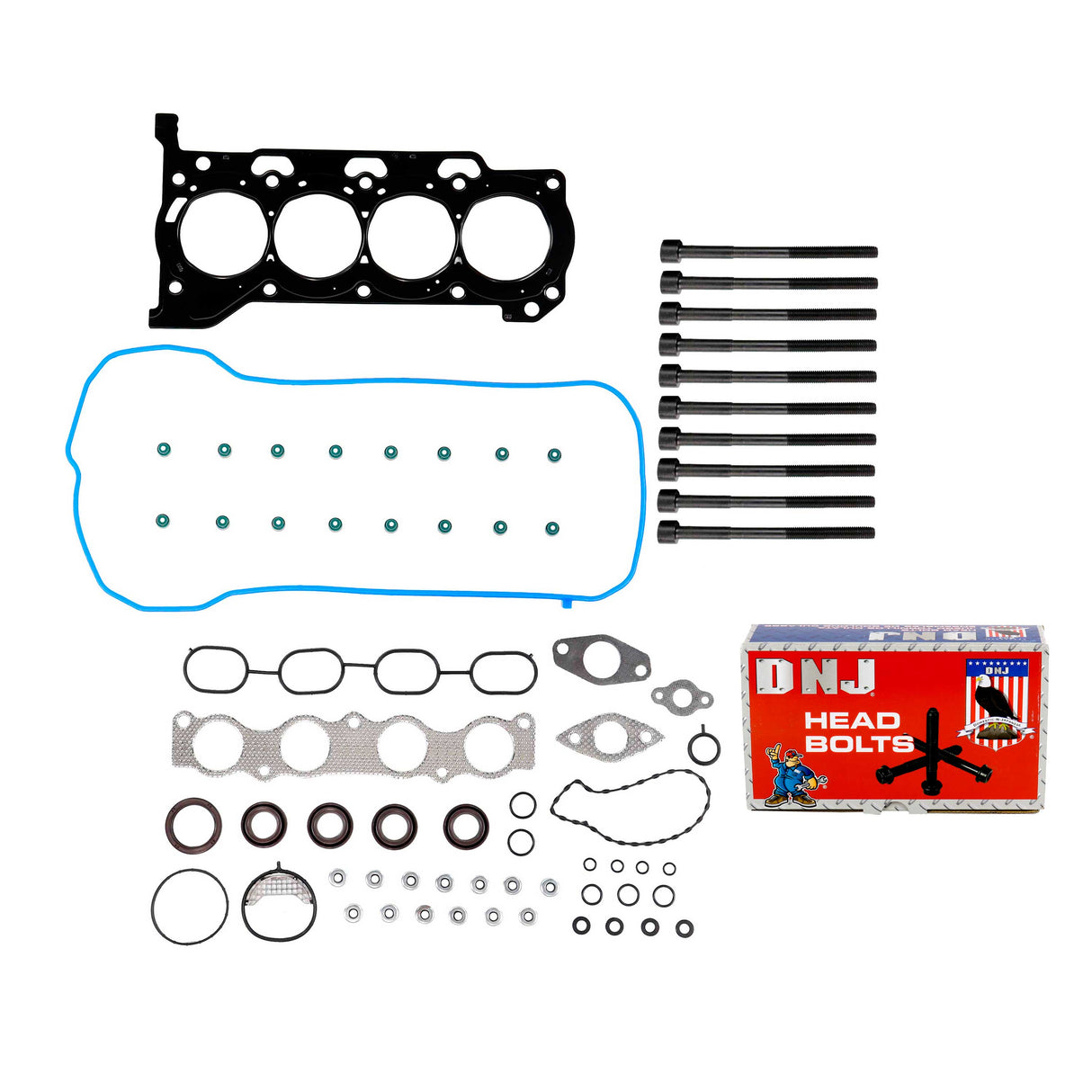 Cylinder Head Gasket set with Head Bolt Kit 2010-2015 Lexus,Toyota 1.8L