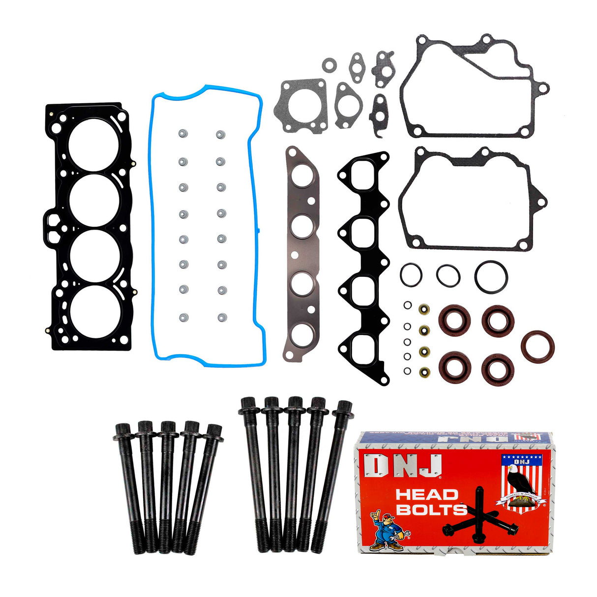 Cylinder Head Gasket set with Head Bolt Kit 1993-1997 Geo,Toyota 1.8L