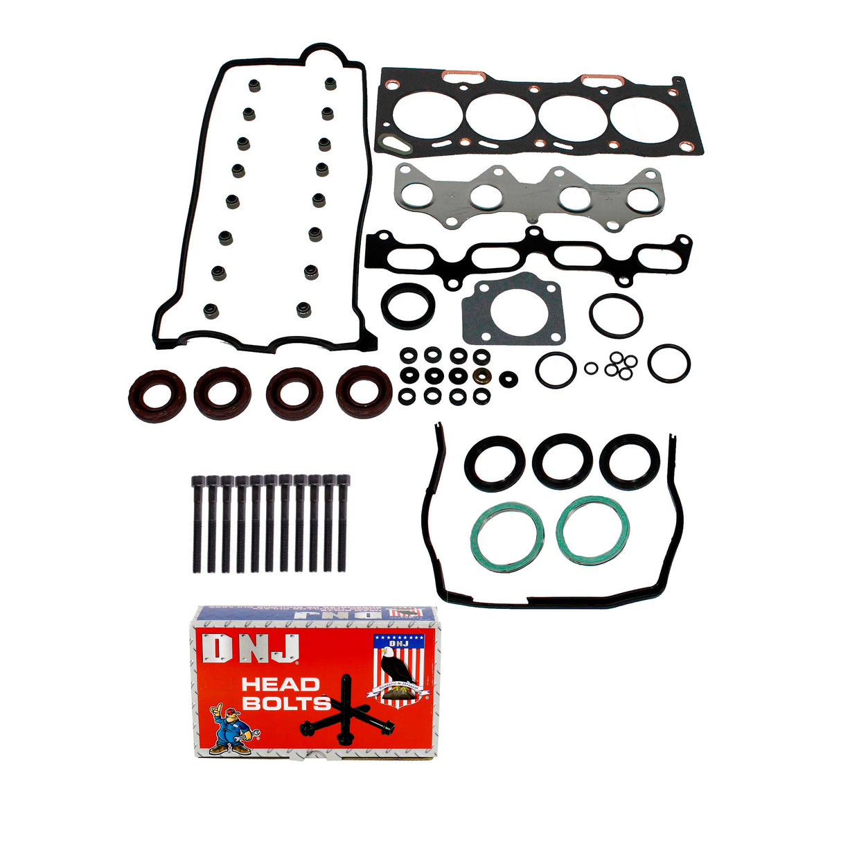 Cylinder Head Gasket set with Head Bolt Kit 1995-1998 Toyota 1.5L