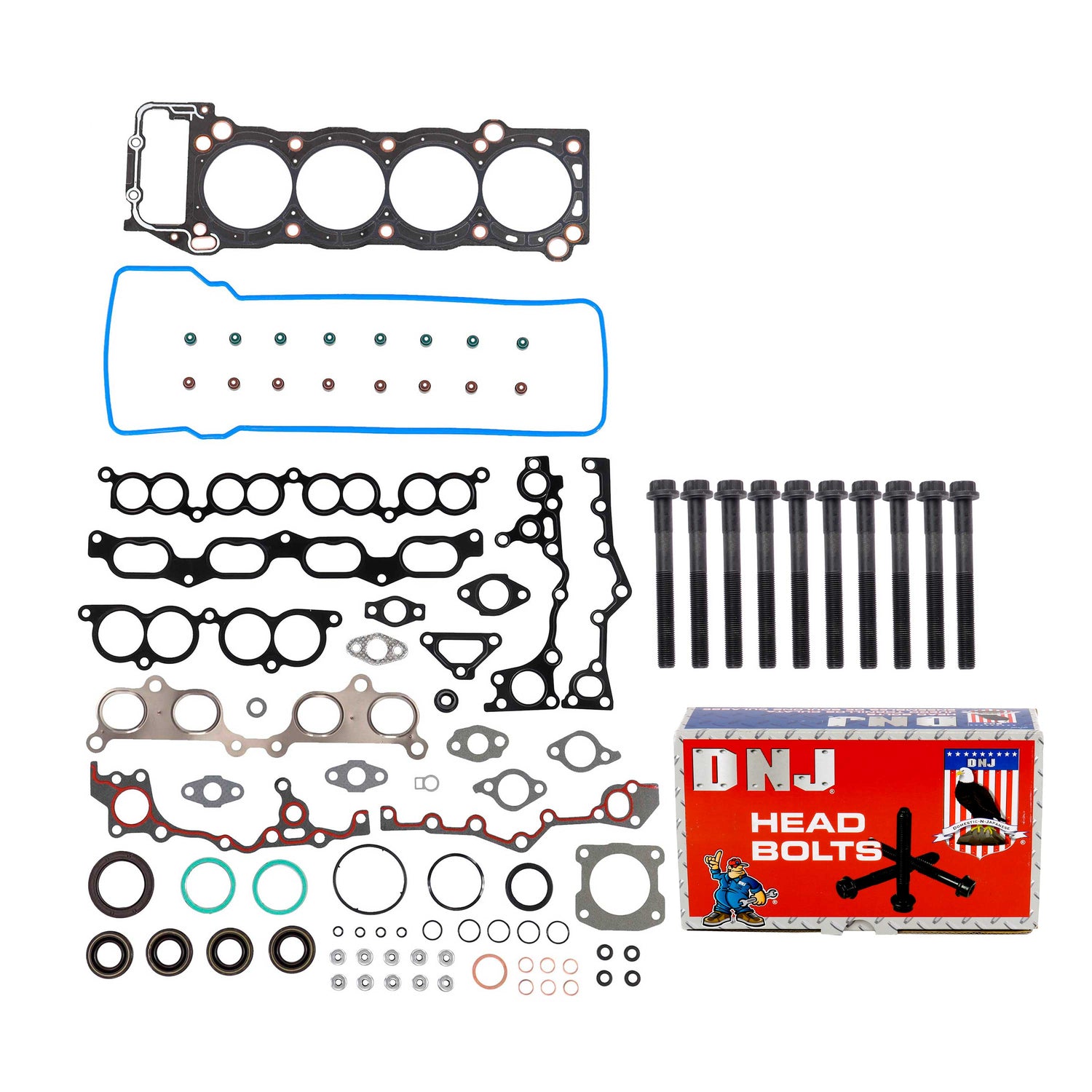 Cylinder Head Gasket set with Head Bolt Kit 1994-2004 Toyota 2.4L-2.7L L4