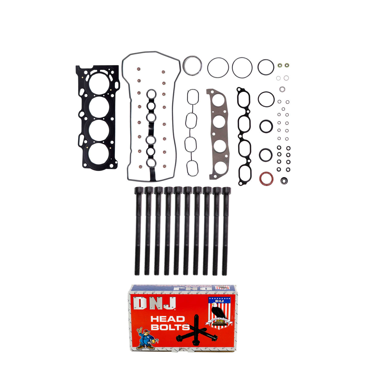 Cylinder Head Gasket set with Head Bolt Kit 2000-2008 Chevrolet,Pontiac,Toyota 1.8L