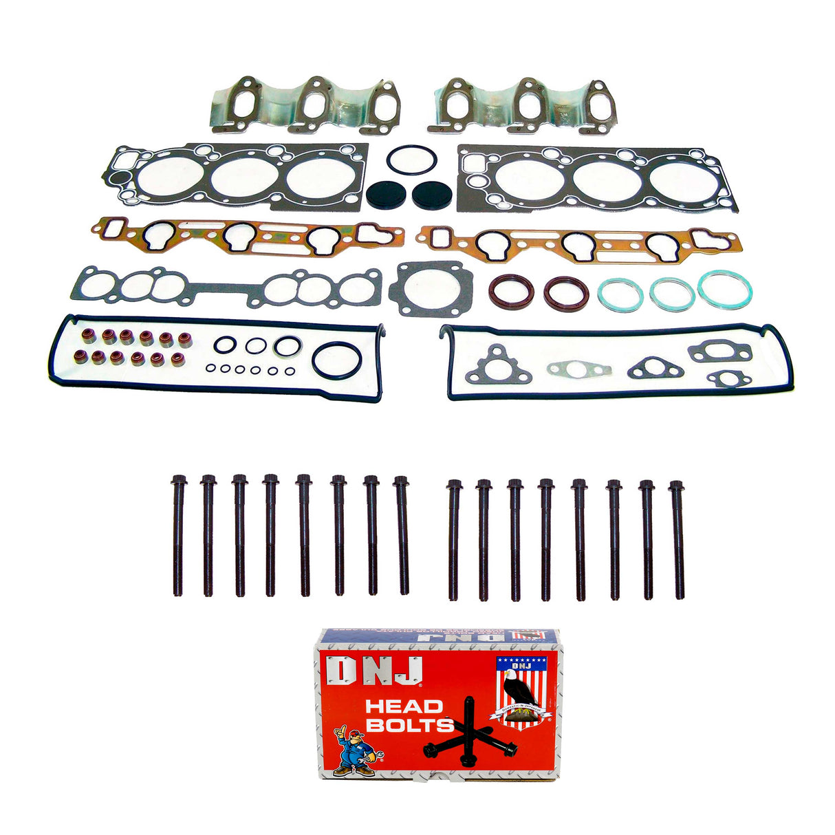 Cylinder Head Gasket set with Head Bolt Kit 1988-1995 Toyota 3.0L