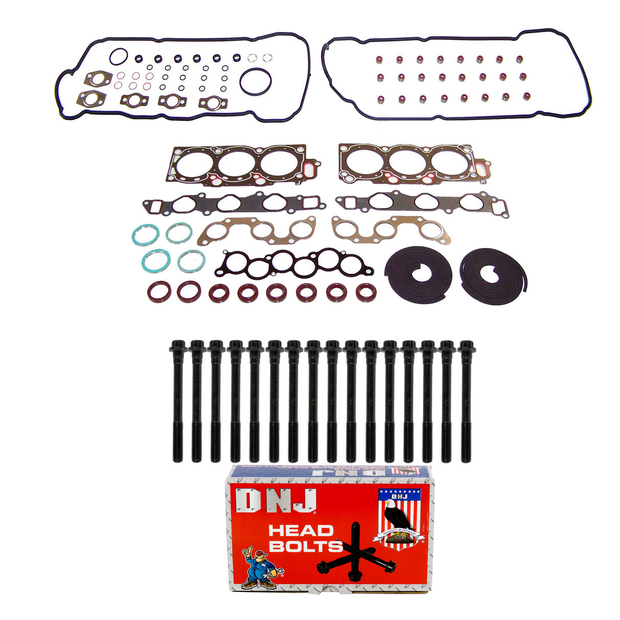 Cylinder Head Gasket set with Head Bolt Kit 1994-1999 Lexus,Toyota 3.0L