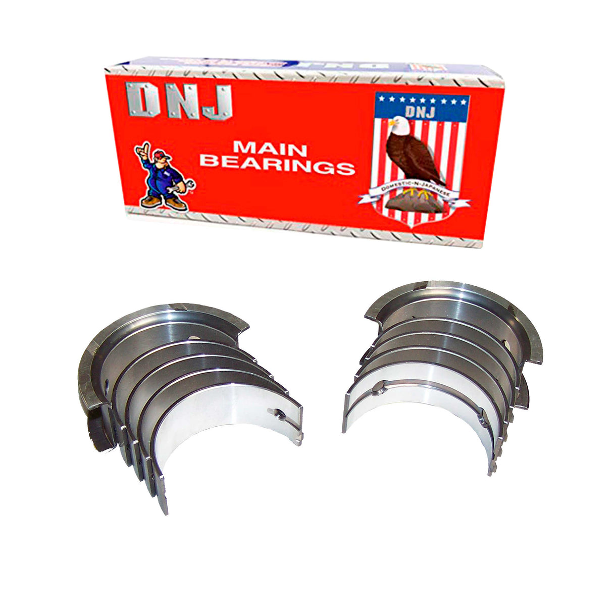 Crankshaft Main Bearing Set 1982-1998 Dodge,Eagle,Hyundai,Mitsubishi,Plymouth 1.6L-2.4L (Oversizes Available)