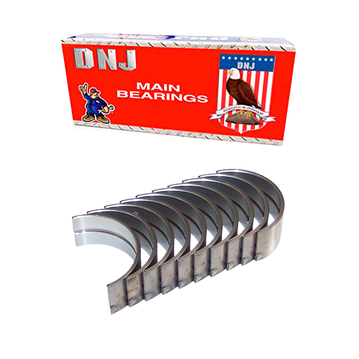 Main Bearings Set (Oversizes Available) 1984-1995 Honda 1.3L-1.5L