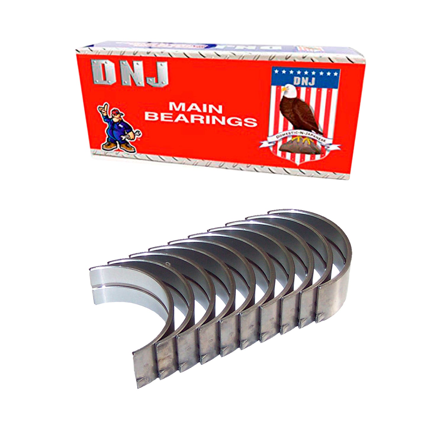 Main Bearings Set (Oversizes Available) 1984-1995 Honda 1.3L-1.5L