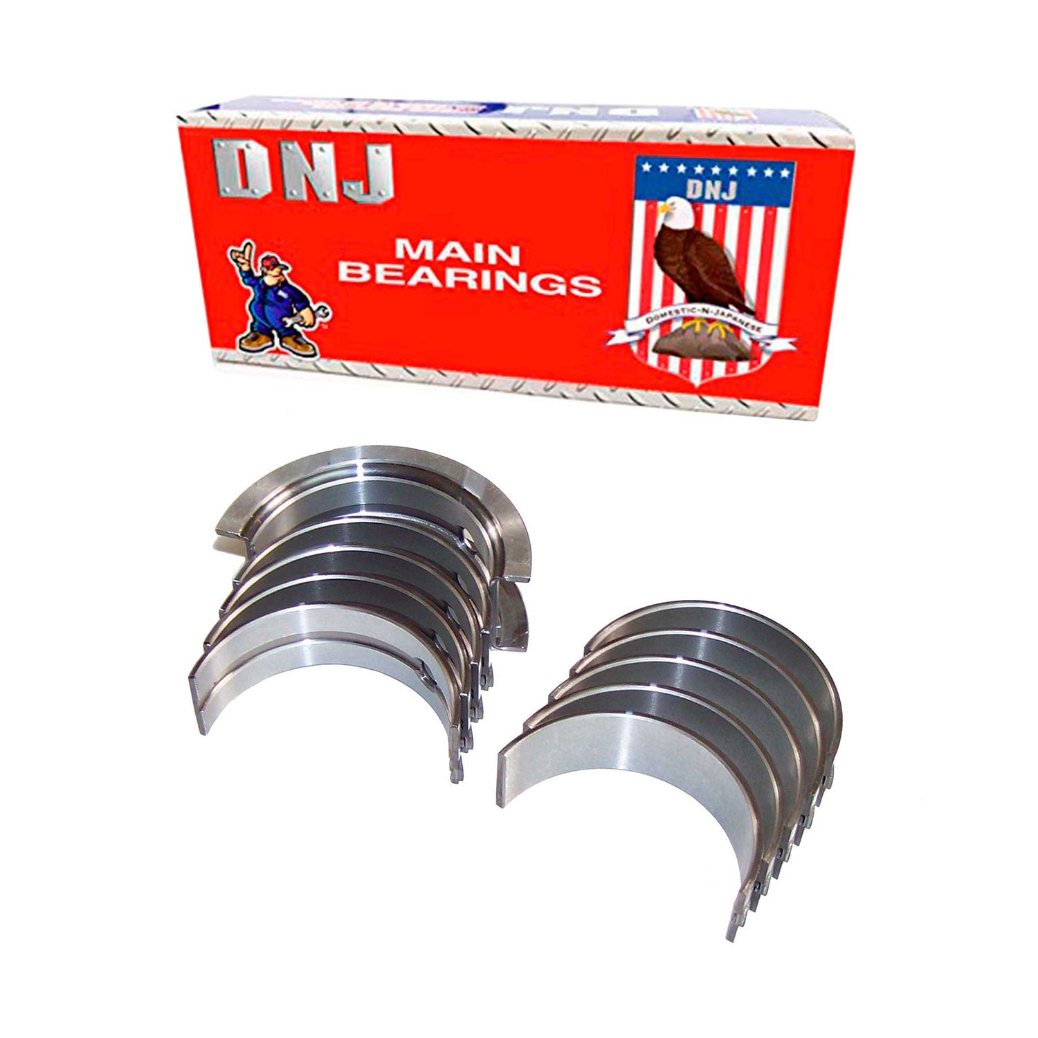 Main Bearings Set (Oversizes Available) 1992-2004 Ford 1.9L-2.0L