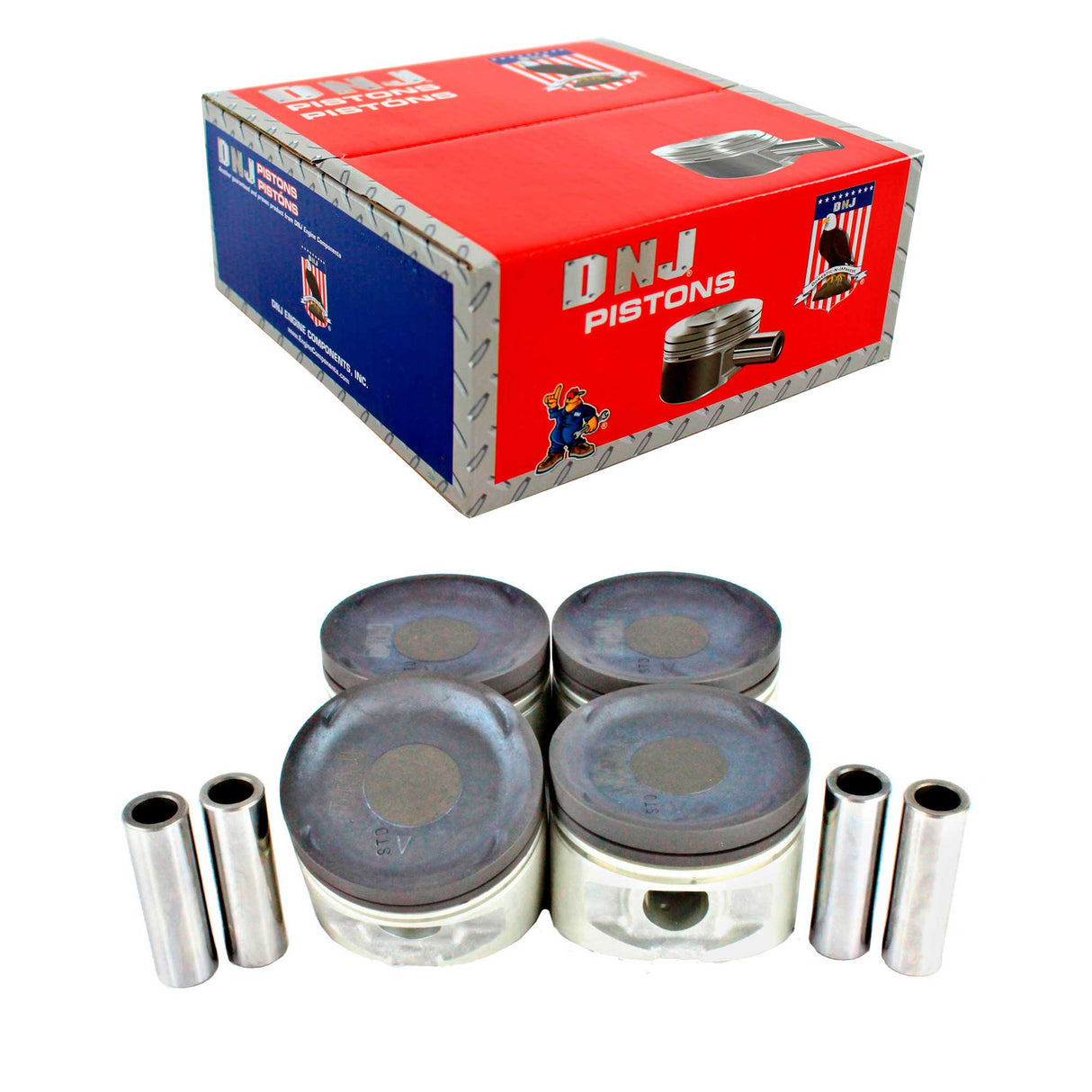 Piston Set 1990-1992 Eagle,Mitsubishi,Plymouth 2.0L (Oversizes Available)