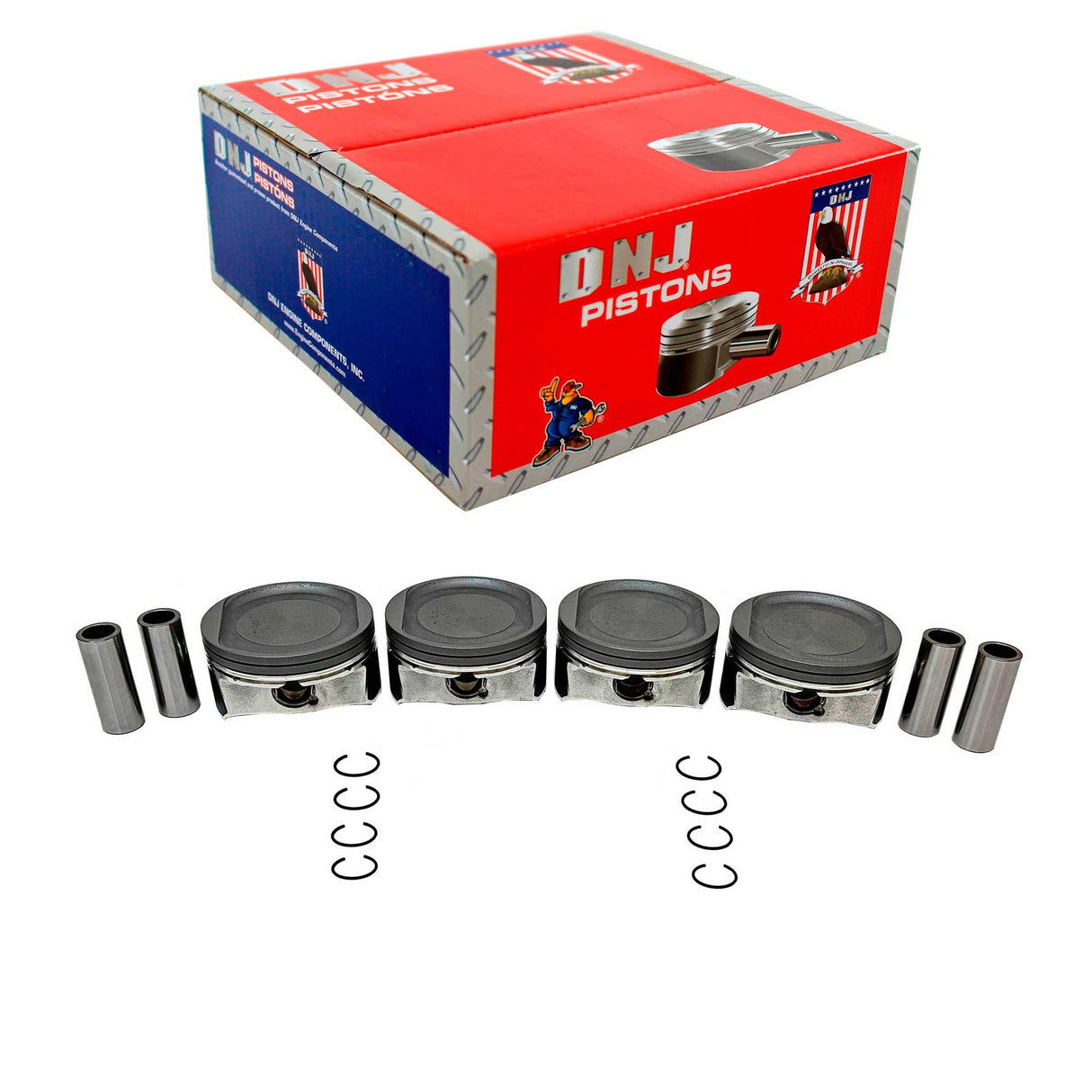 Standard size Complete Piston Set 2013-2022 Chrysler 2.4L (Oversizes Available)