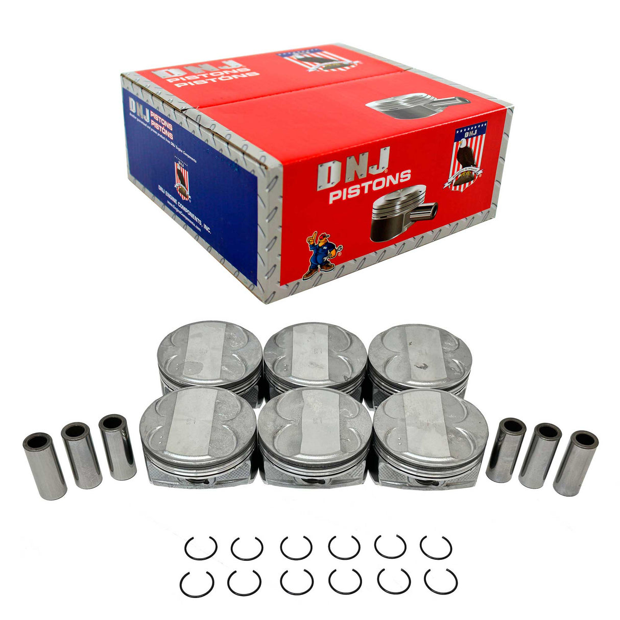 Standard size Complete Piston Set 2016-2022 Chrysler 3.6L (Oversizes Available)