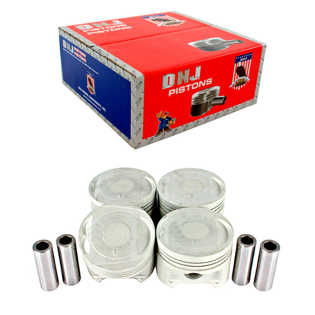 Piston Set 1993-1996 Mitsubishi 2.4L (Oversizes Available)