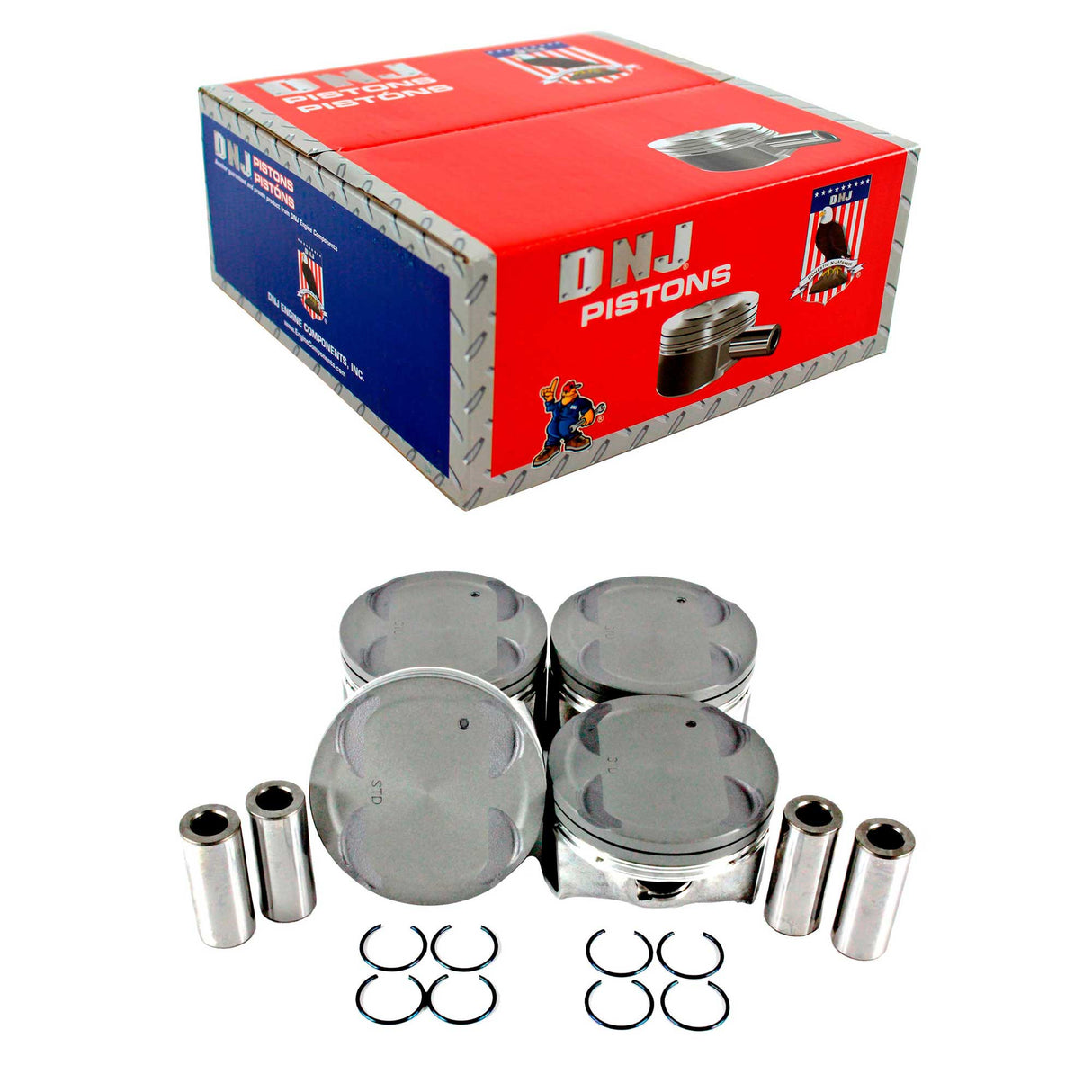 Piston Set (Oversizes Available) 2011-2016 Hyundai 1.8L