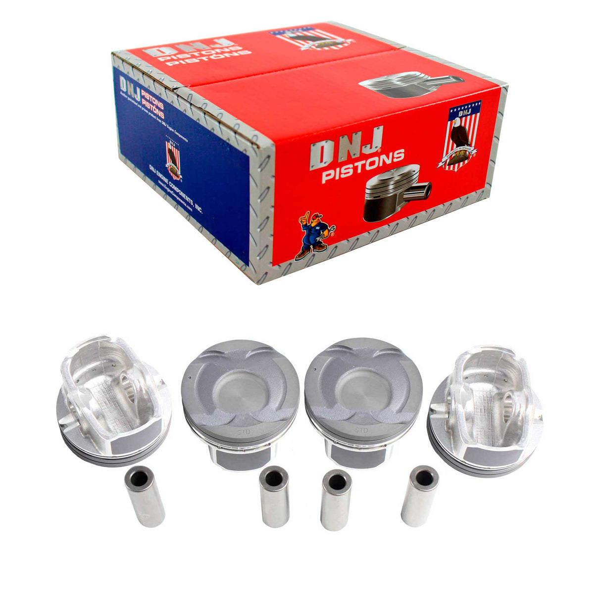 Piston Set 2012-2019 Hyundai,Kia 1.6L (Oversizes Available)