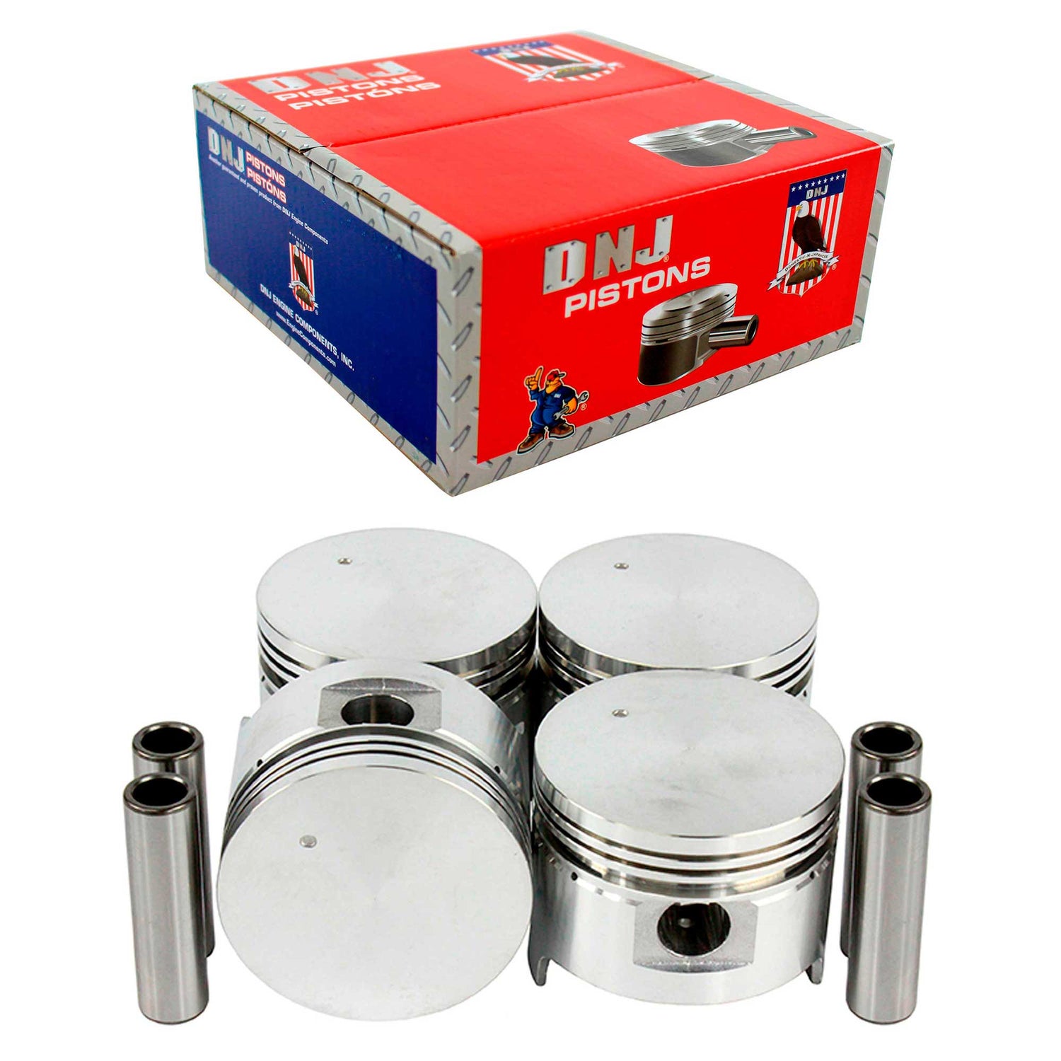 Piston Set (Oversizes Available) 1982-1983 Honda 1.5L