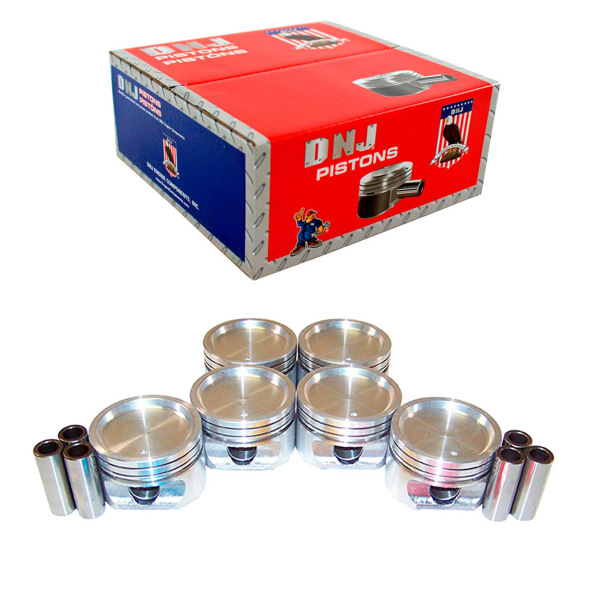 Standard size Complete Piston Set 1988-1994 Buick 3.1L (Oversizes Available)